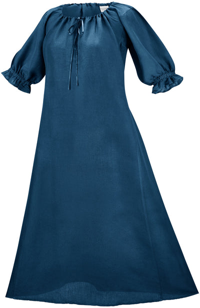 Brigid Maxi Chemise Linen Limited Edition Blues